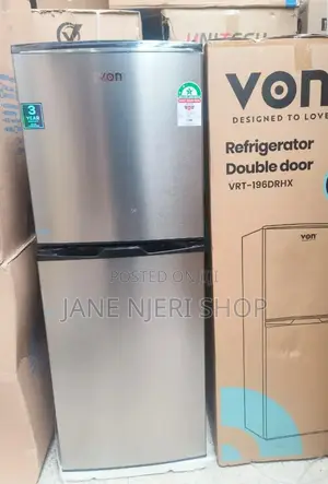 Von 195 Litres VRT Double Door Refrigerator VN/195L