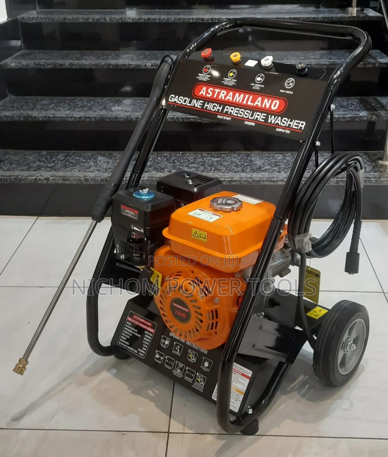 Astramilano Petrol Pressure Washer 3200psi 7.5hp Engine