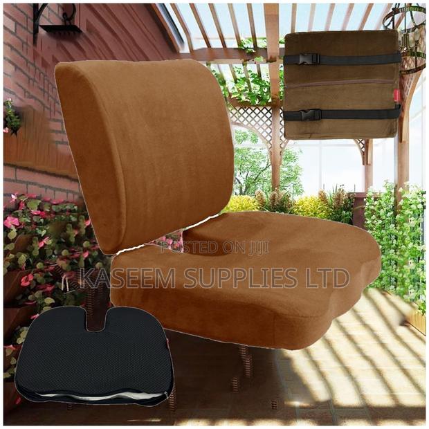 Orthopedic Memory Foam Seat Cushion Set (Lumbar) - main view