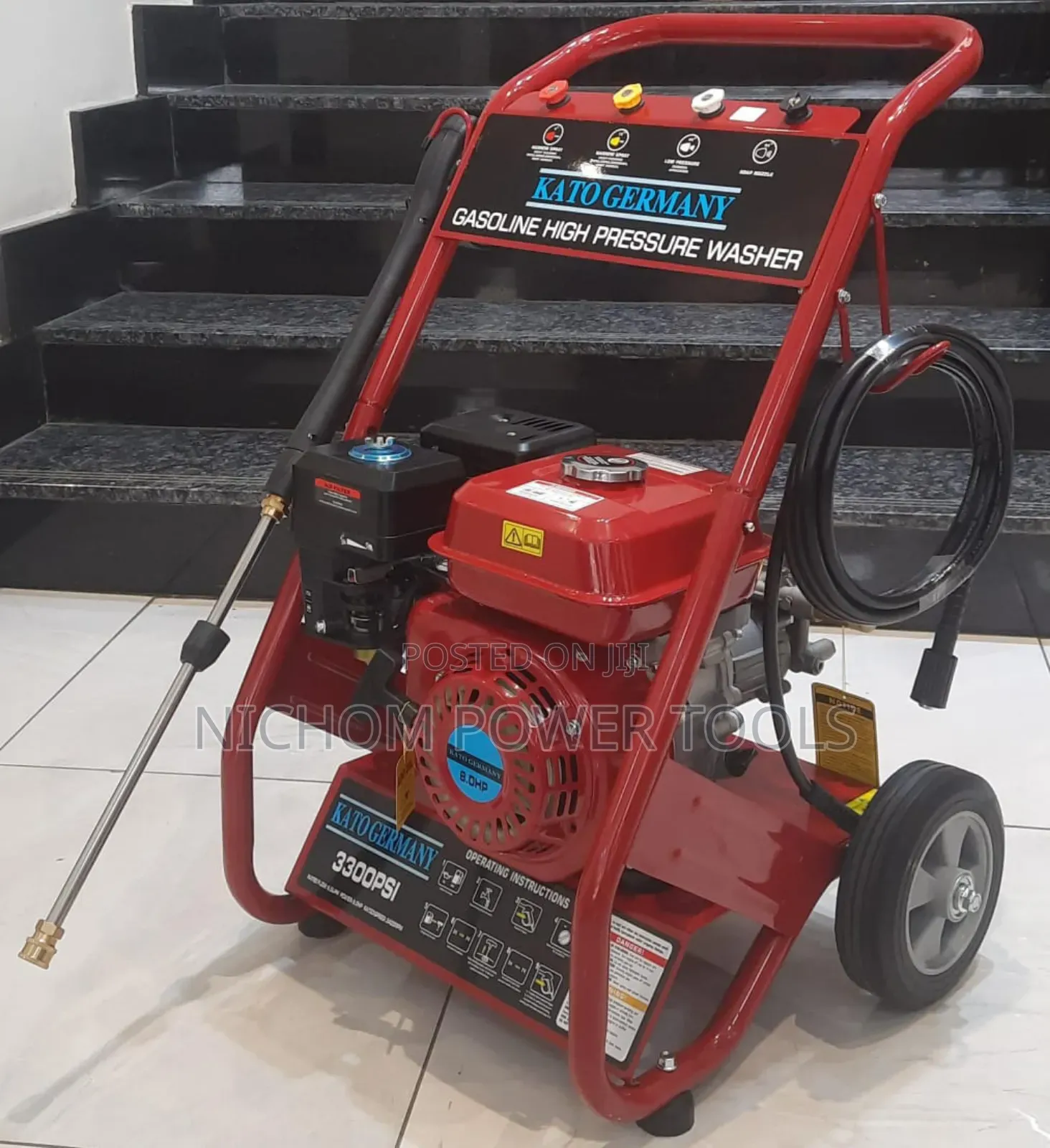 KPW900 Kato Germany Petrol Pressure Washer 3300psi 8.0hp