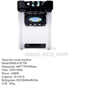 Ice Cream Machine 1600w 22ltr
