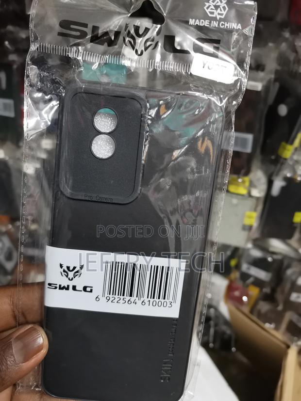 Soft Silicone Rubberised Back Cover for Vivo Y02t -Black