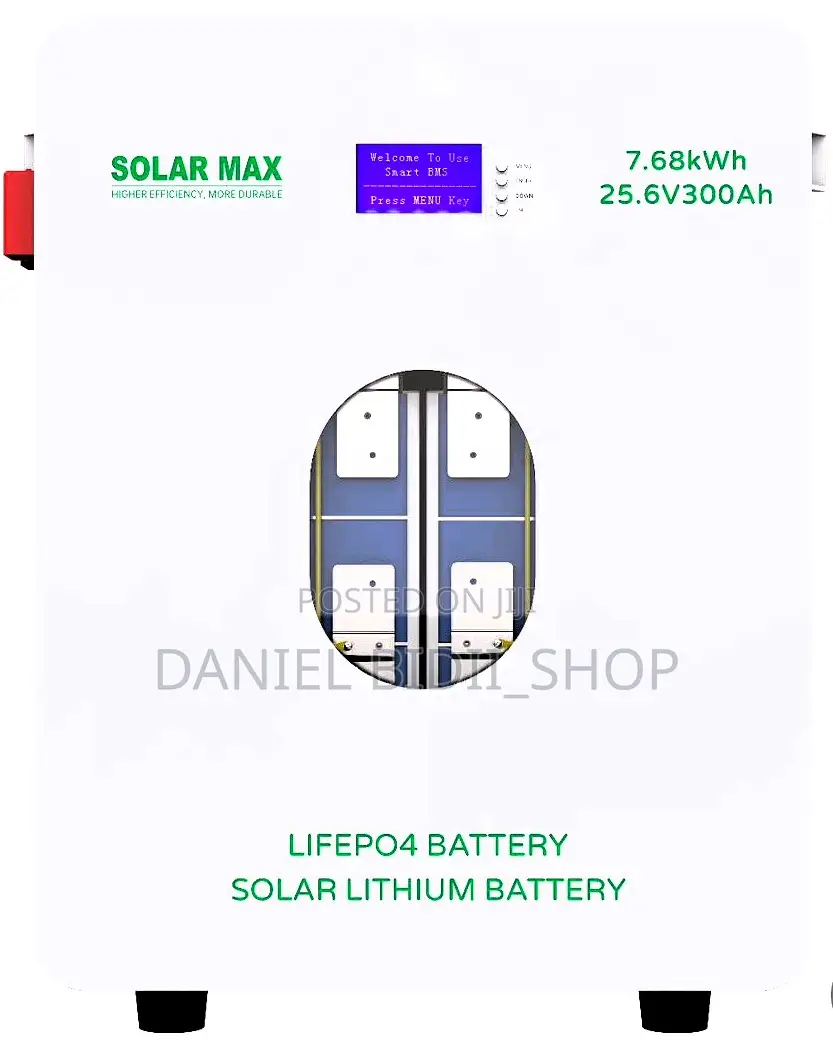 7.68kw 25.6 Very 300ah Solar Lithium Battery Lifepo4