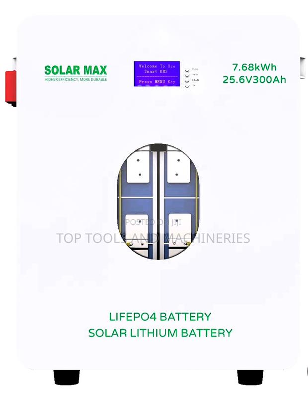 Lifepo4 7.68kw 25.6 Very 300ah Solar Lithium Battery