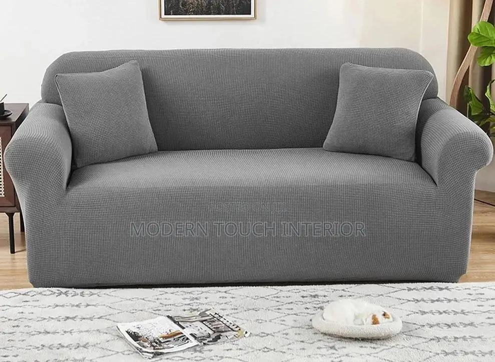 Grey Plain 3 Seater Sofa Covers