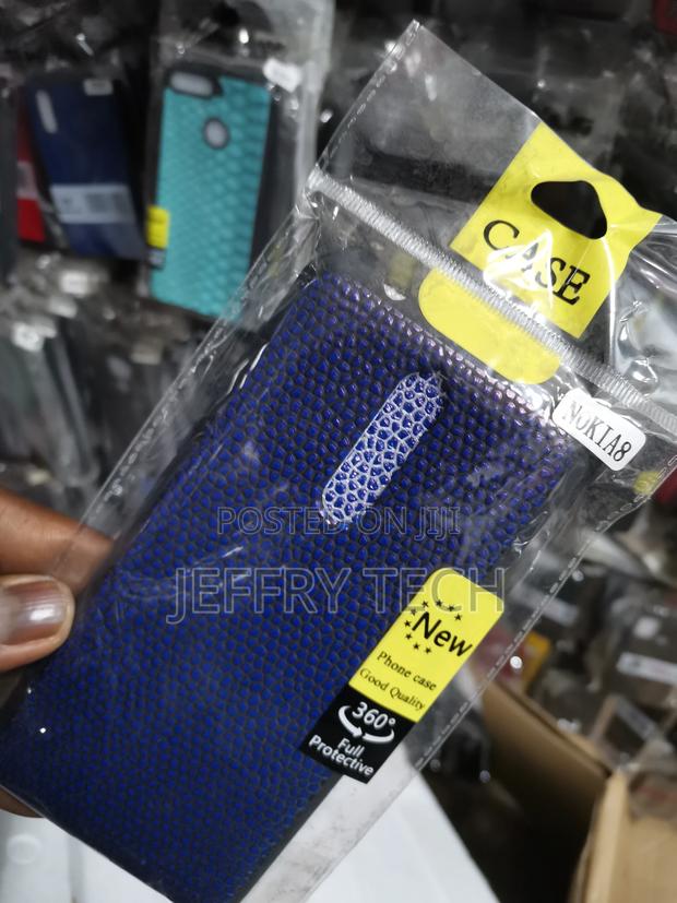 Nokia 8 Shockproof Silicone Gel Rubber Case [Bubbled ]-Blue - thumbnail 3