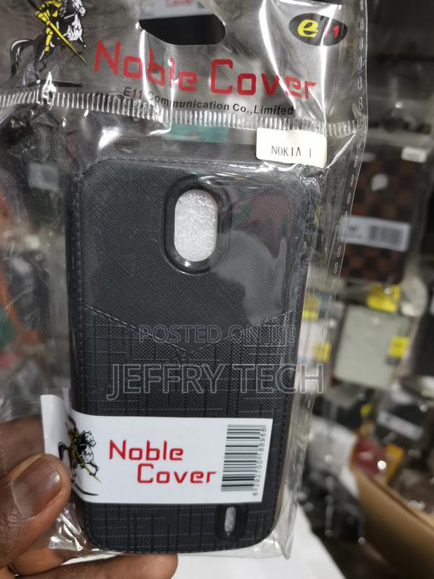 Soft Silicone Shockproof Back Case Cover for Nokia 1 - Black - main view