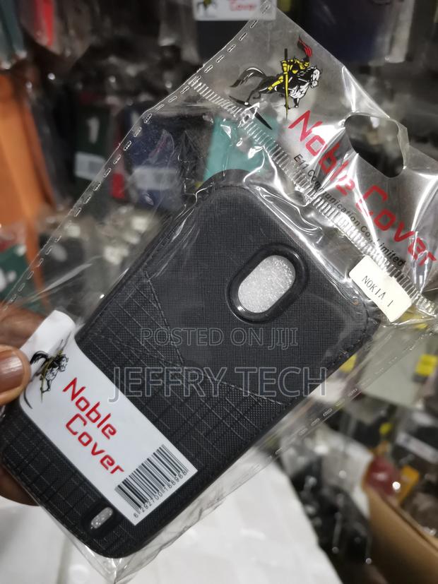 Soft Silicone Shockproof Back Case Cover for Nokia 1 - Black - thumbnail 3