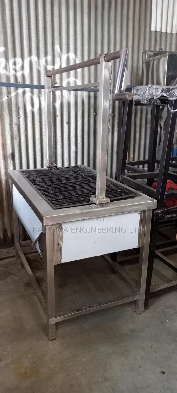 Stainless Steel Gas Powered Nyama Choma Grill - main view