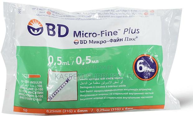 BD Micro-Fine Plus Insulin Syringe 0.5ml, 31G, 6mm - main view