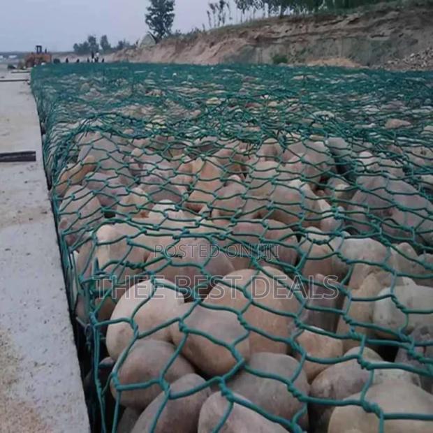 PVC Wire Gabion Boxes (Green Colour)