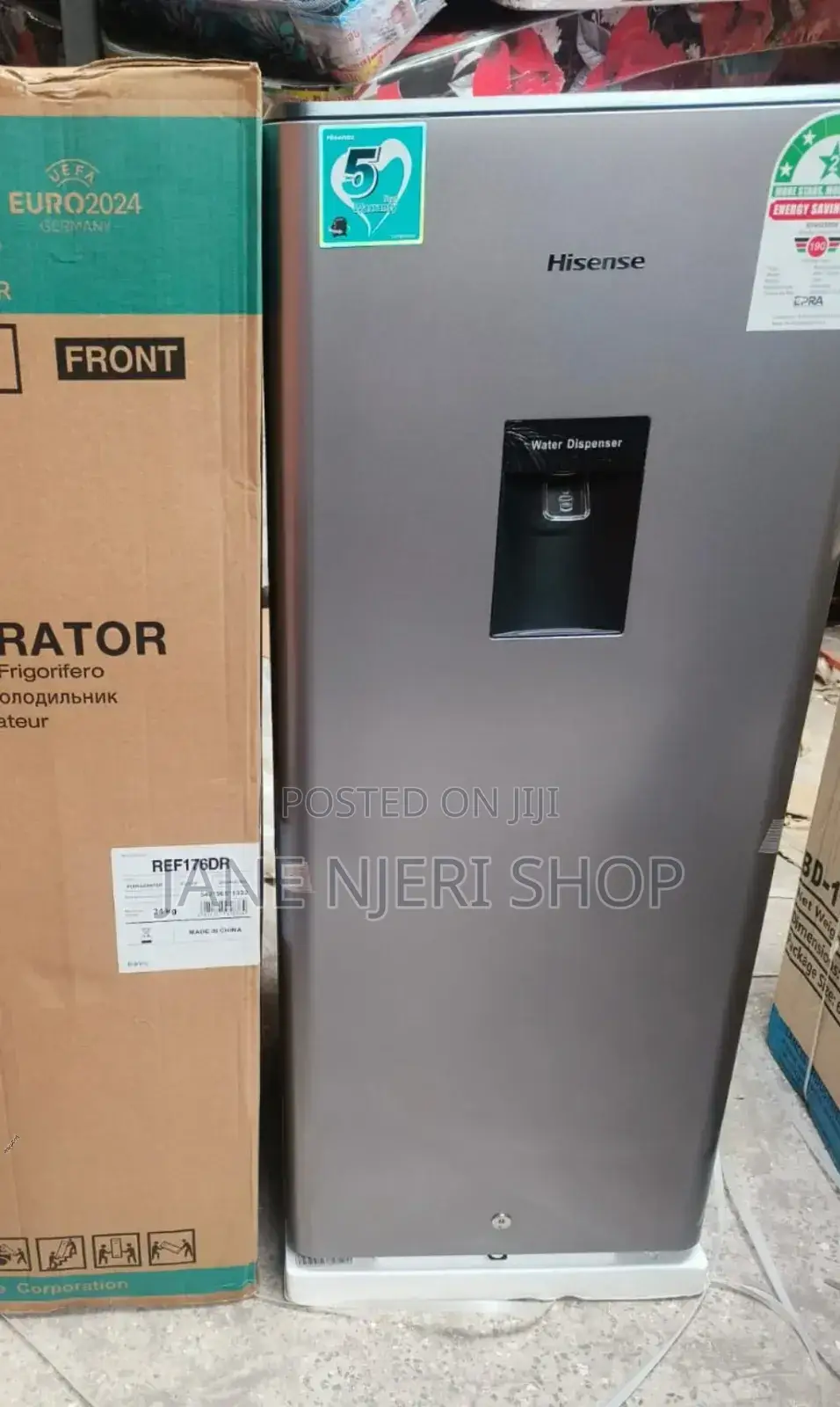 Hisense 176L Single Door Refrigerator + Water Dispenser H9