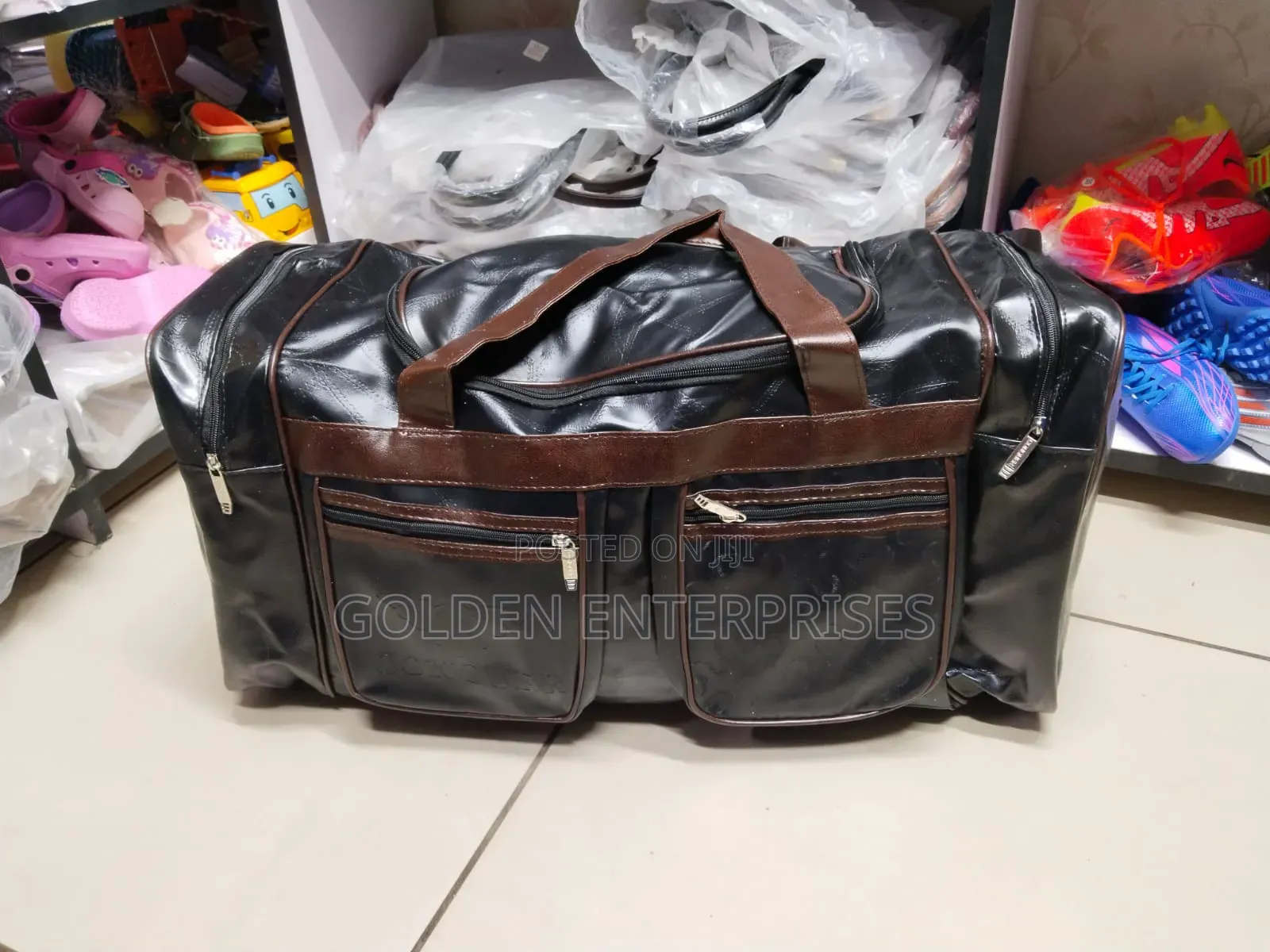 Large Pu Leather Travel Luggage Bag