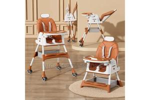 Kid's Foldable Feeding Chairs With Wheels - thumbnail 2