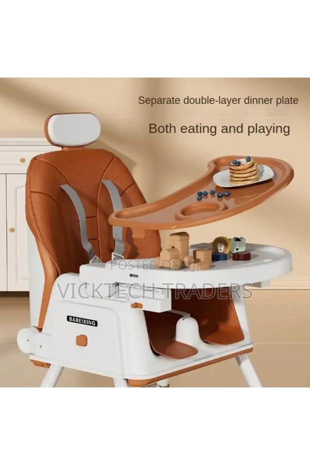 Kid's Foldable Feeding Chairs With Wheels - thumbnail 3