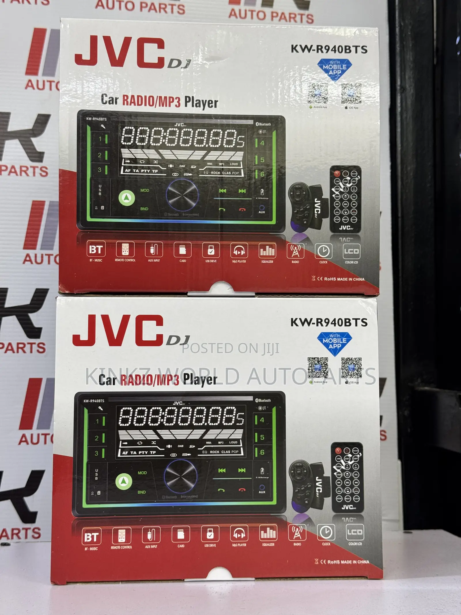 JVC KW-R940BTS Double DIN in-Dash Car Stereo Radio Receiver