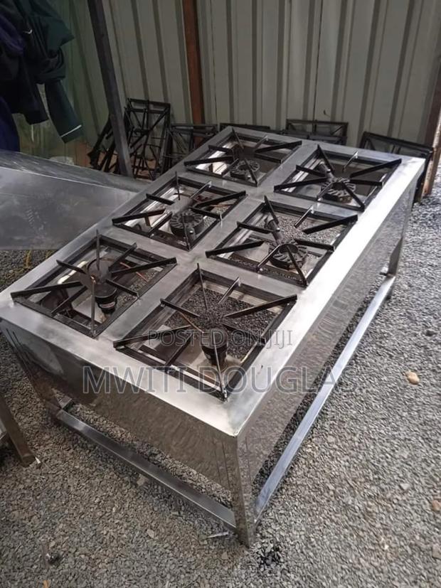 Top Stylish Model Six Burner Gas Cooker,Stainless - main view