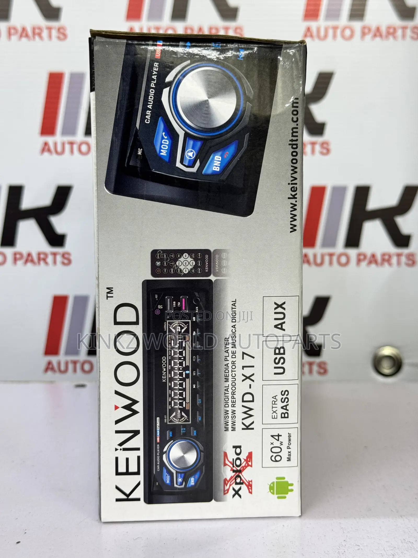KENWOOD KWD-X17 Single Din Car Radio Bluetooth and USB Ports