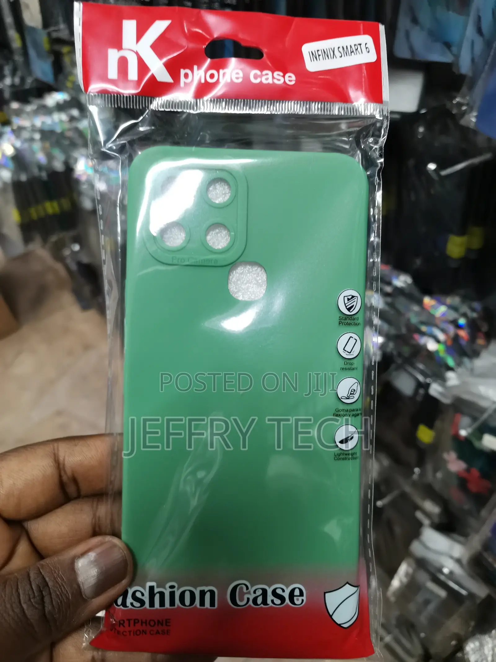 Silicone Soft Back Cover Case for Infinix Smart 6-Green