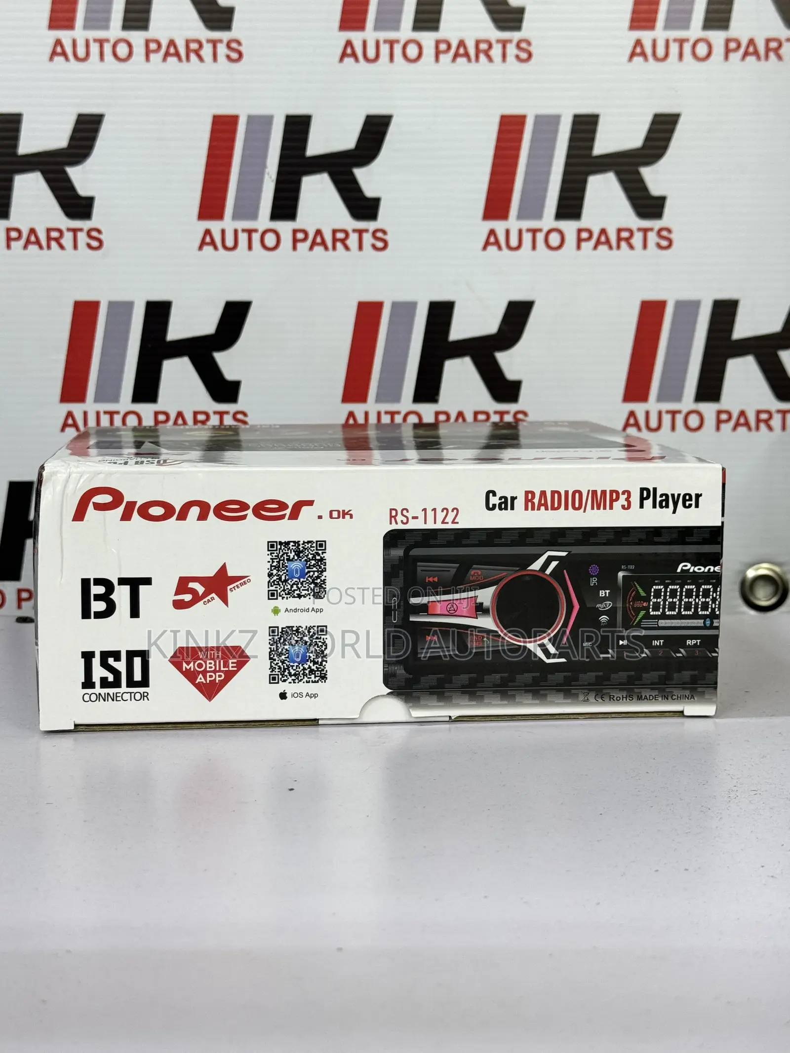 PIONEER Single Din Car Radio Bluetooth and USB Ports