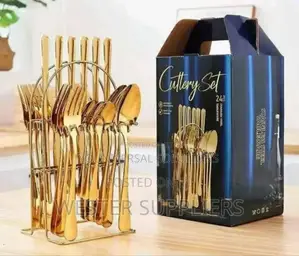 Gold Cutlery Set 24pcs