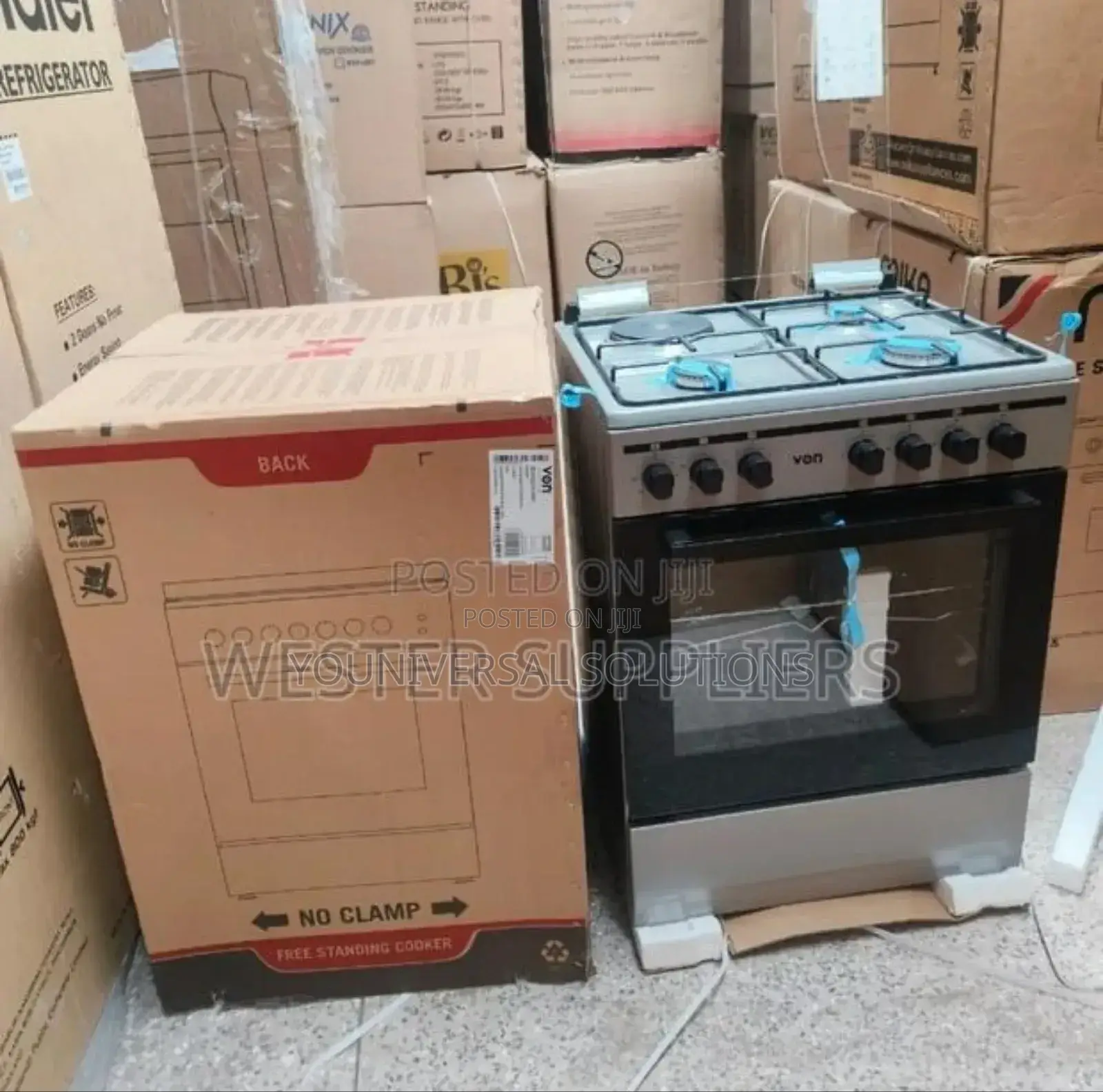 60*60 Von Cooker 3 Gas + 1 Electric