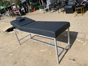 Black Leather Massage Bed