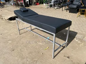 Black Leather Massage Bed