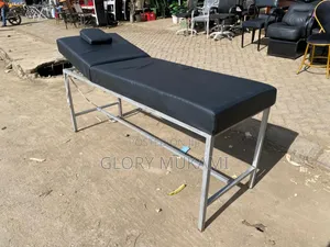 Black Leather Massage Bed
