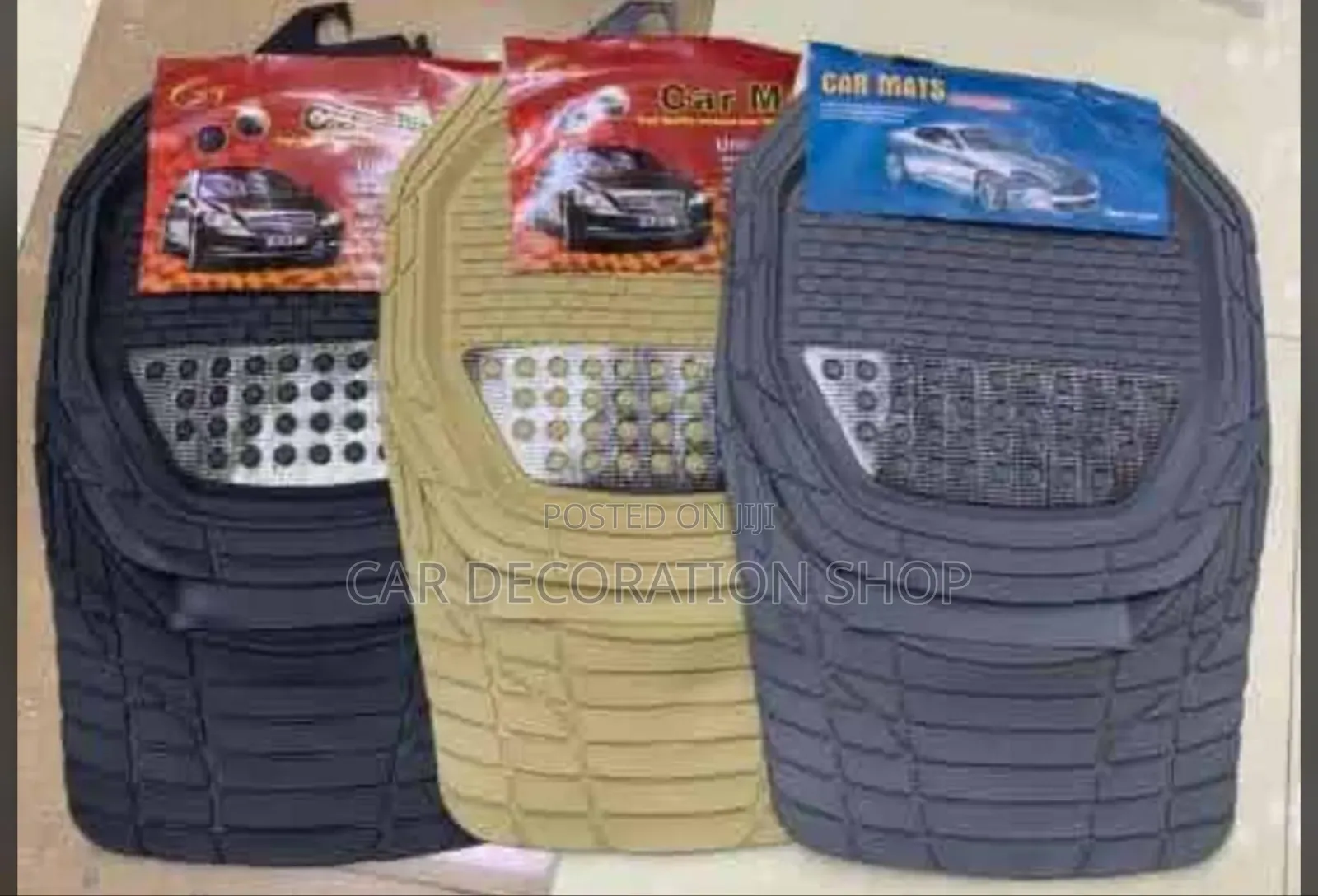 Black,Grey,Baije 5pc Dust Carpet Mats Floor Liners