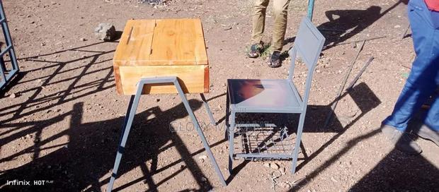 School Locker and Metallic Chair - thumbnail 2