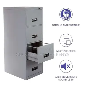 Cabinets:4 Drawer Metal File Storage Cabinet With Lock