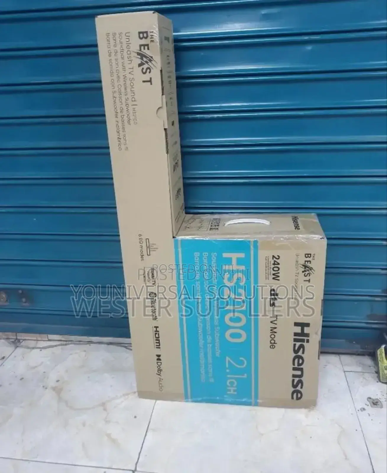 Hisense 2.1ch Soundbar With Wireless Subwoofer