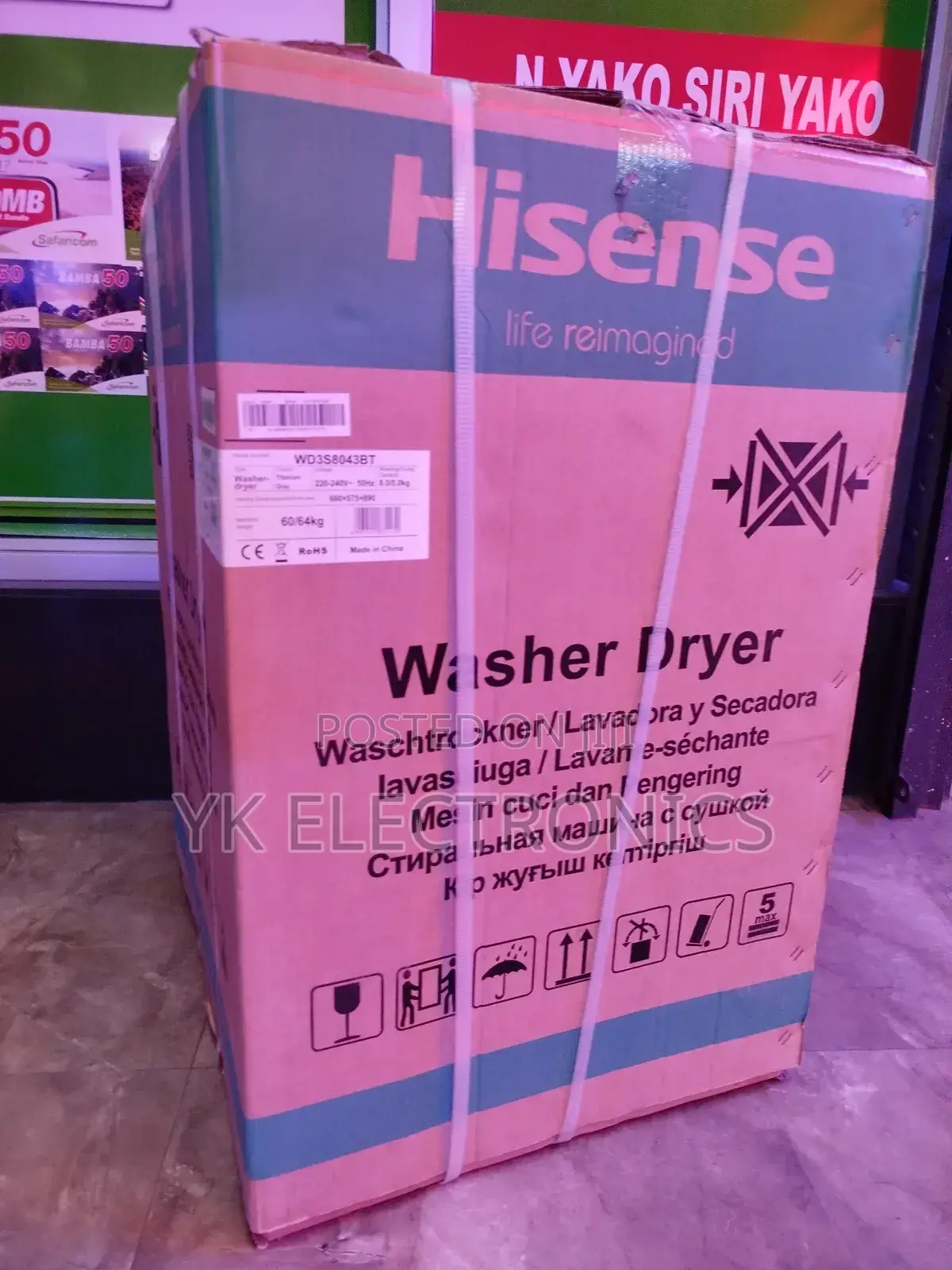 Hisense 8kg Washer 5kg Dryer Wdqy8014evjmt Washing Machine