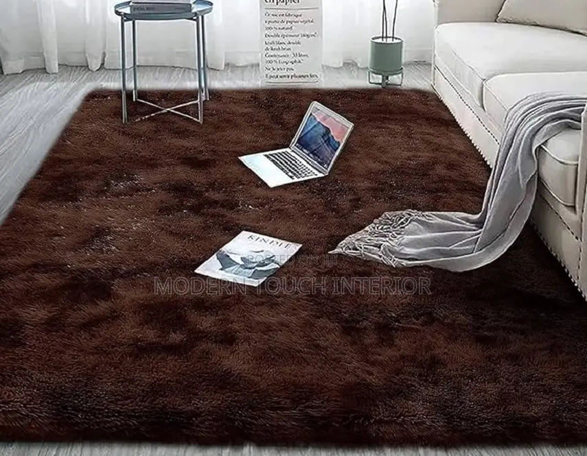 Dark Brown Fluffy Carpets