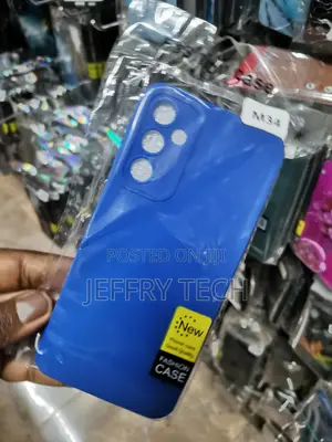 Soft Silicone Case for Samsung M34 Soft Touch-Blue
