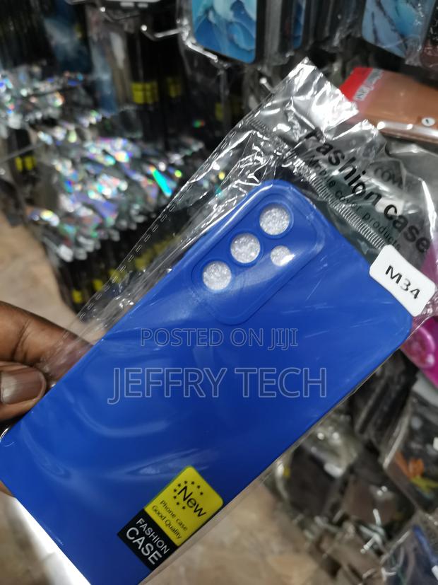 Soft Silicone Case for Samsung M34 Soft Touch-Blue - thumbnail 2