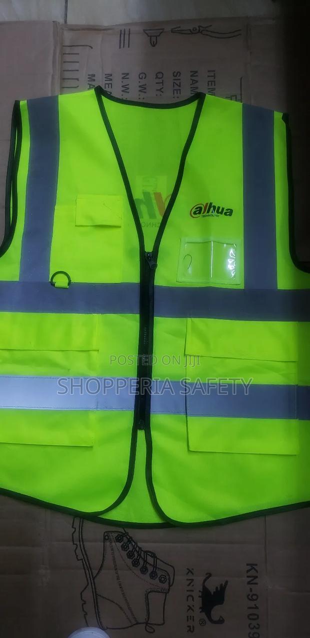 Luminous Green Zipped Reflector Vest - main view