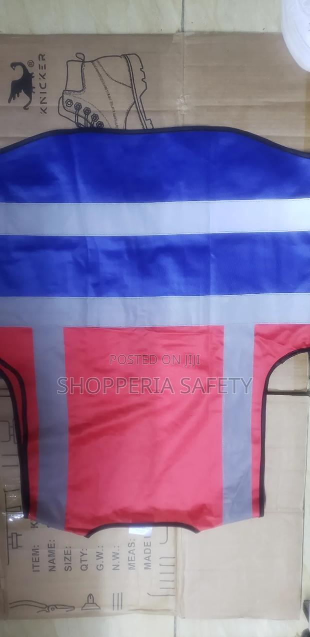 Red and Black Multicolored Reflector Vests - thumbnail 2