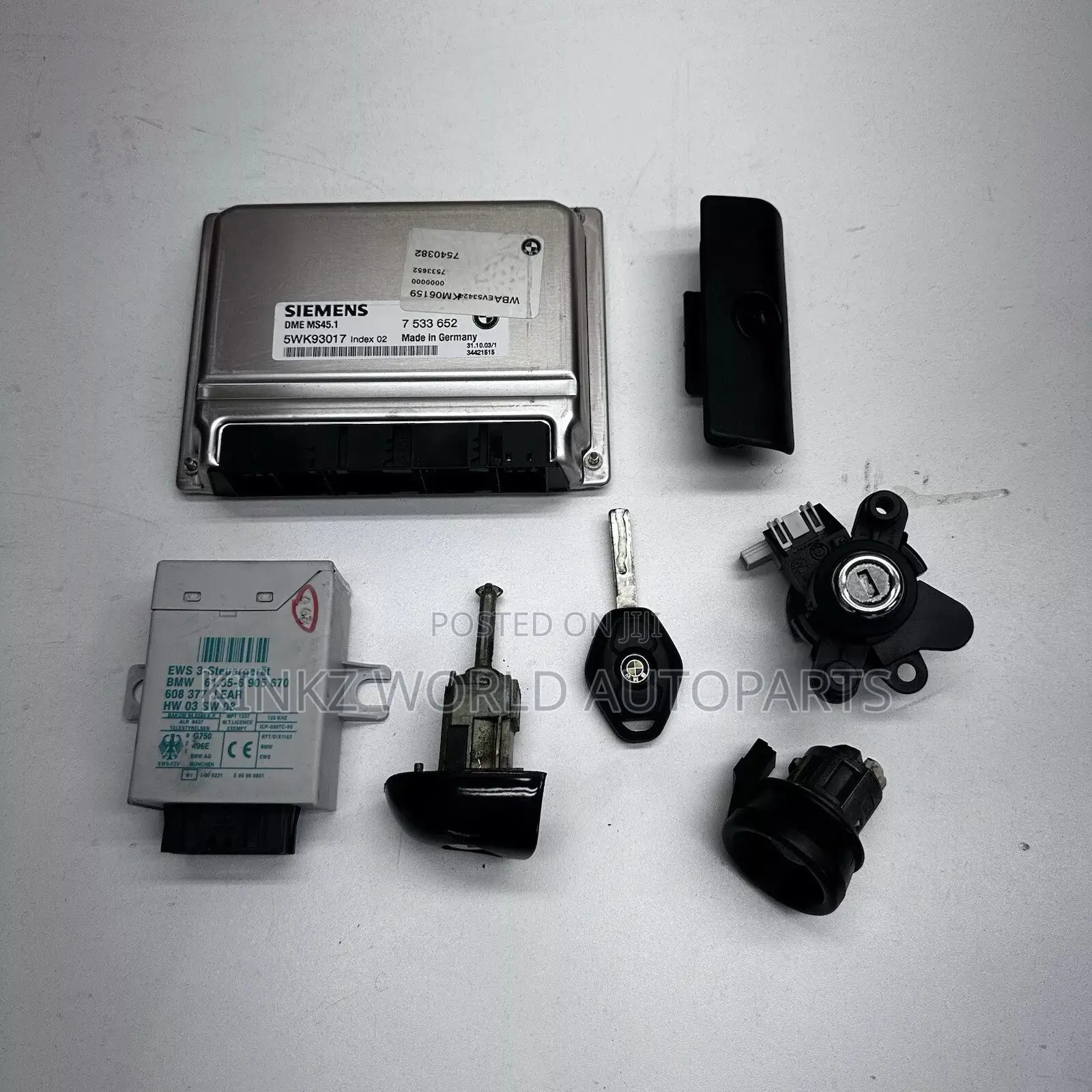 BMW E83 X3 M54B30 Ms45.0 Dme Ews Lock Set Key