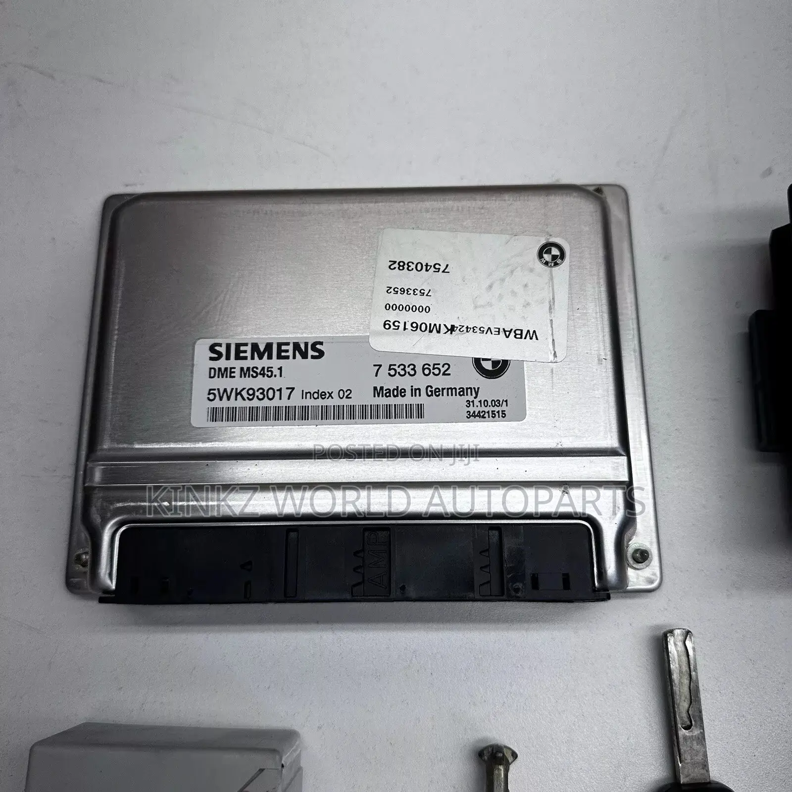 BMW E83 X3 M54B30 Ms45.0 Dme Ews Lock Set Key
