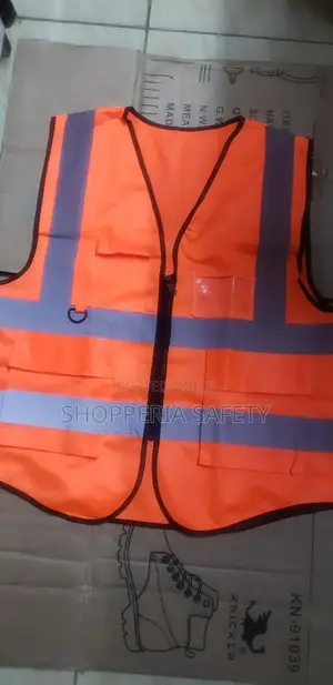 Half Zipped Multicolored Reflector Vest