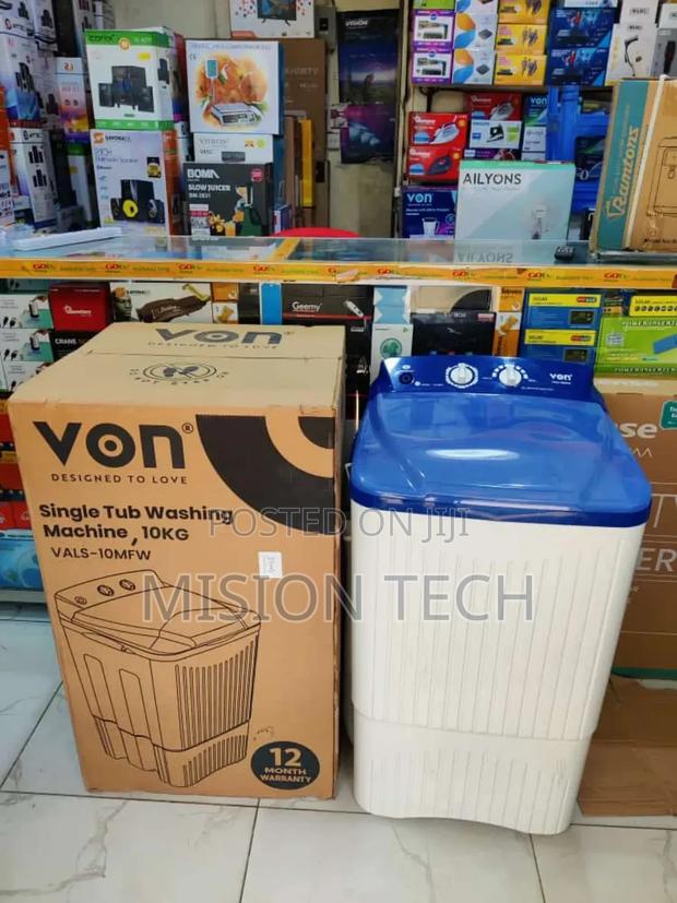 Von Washing Machine 10kg Single Tub - main view