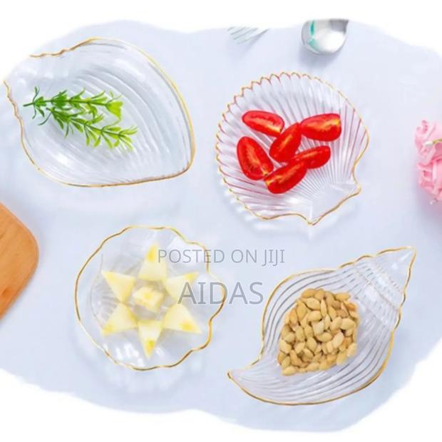 5 PCS Nordic Style Clear Conch Shape Dish - main view
