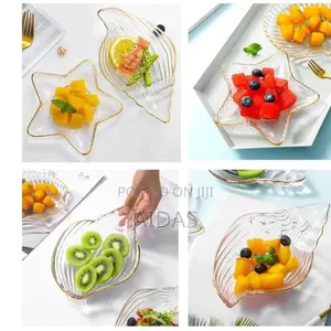 5 PCS Nordic Style Clear Conch Shape Dish