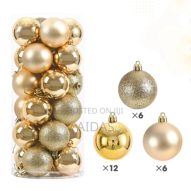 24 PCS Decorative Christmass Balls - thumbnail 2
