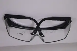 Black Frame Safety Glasses Clear