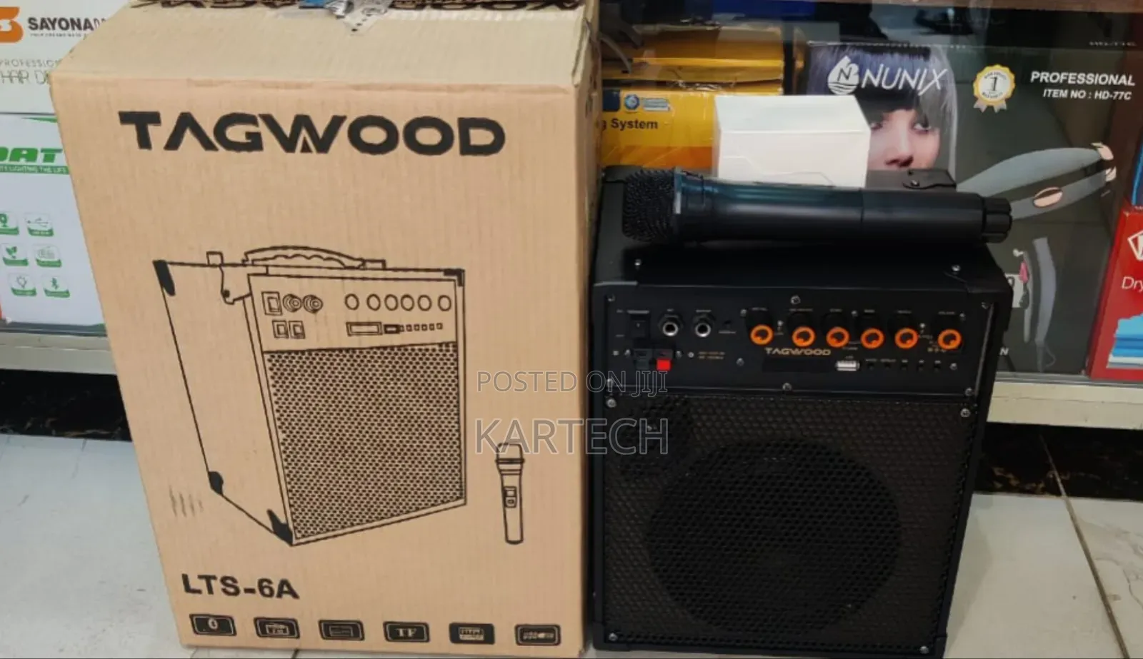 Tagwood 6" Rechargeable Portable Trolley Speaker 6a