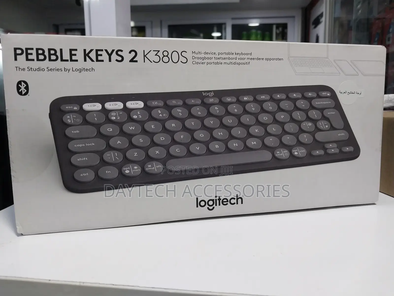 Logitech Pebble Keys 2 K380s Minimalist Keyboard Graphite