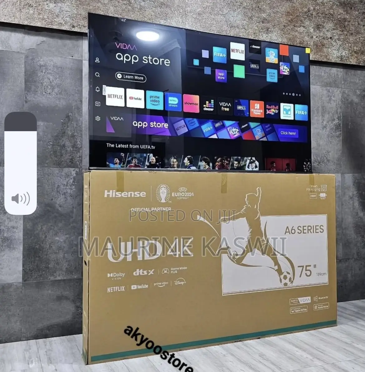 Hisense 75′′ 75a6k Uhd Smart Frameless Tv 75 A6 Tv